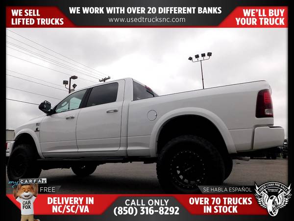 $589/mo - 2016 Ram 2500 Laramie 4x4Crew Cab 63 ft SB Pickup FOR ONLY - $589 (Used Cars For Sale)