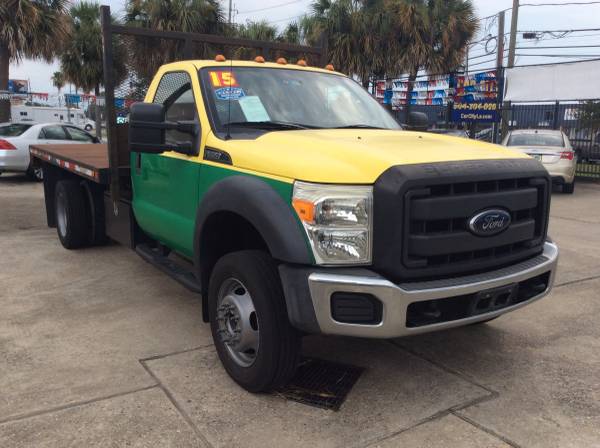 DUALLY FLATBED! 2015 Ford F 550 *** FREE WARRANTY ** - $22,995 (Metairie)