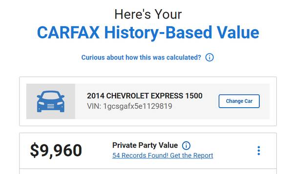 2014 CHEVY EXPRESS VAN CARGO - $6,900 (ARLINGTON, TX)