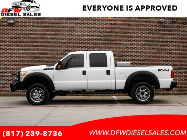 2011 Ford F 250 4WD Crew Cab XLT 6.2 V8 LEVELED CUSTOM WHEELS GOOD MILES !! - $17,995 (Easy Approval**dfwdieselsales.com**DIESEL TRUCKS)