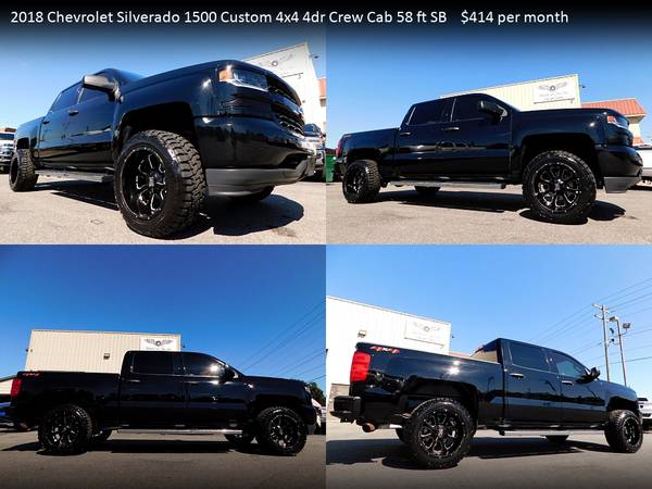 $415/mo - 2017 GMC Sierra 1500 SLT 4x4Crew Cab 65 ft SB FOR ONLY - $415 (Used Cars For Sale)