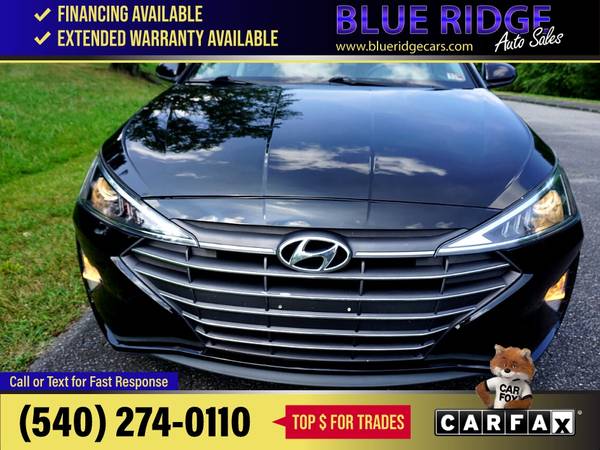 2020 Hyundai Elantra SEL IVT FOR ONLY - $14,995 (Blue Ridge Blvd Roanoke, VA 24012)