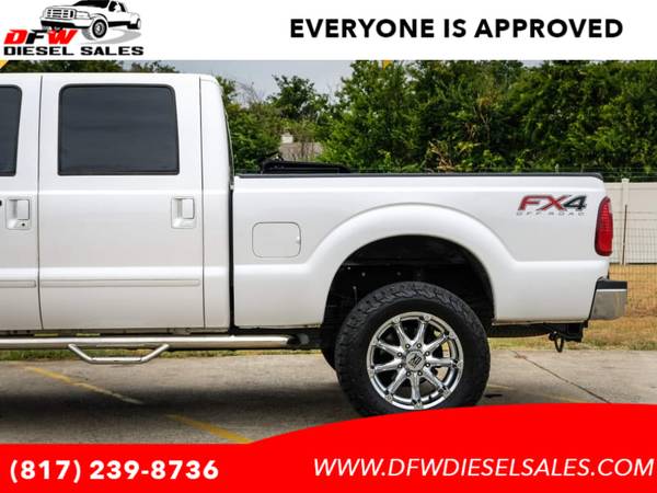 2012 Ford F 250 4WD Crew Cab LARIAT DIESEL LIFTED CUSTOM WHEELS !!! with - $28,995 (60 Diesel 4x4 Trucks in inventory**BAD CREDIT OKAY!!!)