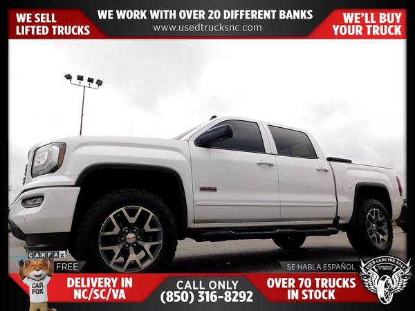 $415/mo - 2017 GMC Sierra 1500 SLT 4x4Crew Cab 65 ft SB FOR ONLY - $415 (Used Cars For Sale)