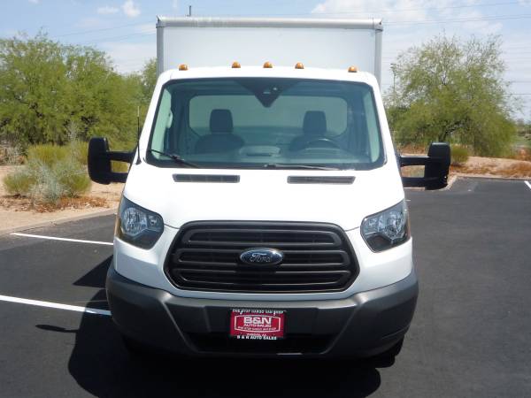 2018 FORD TRANSIT T350 14FT BOX TRUCK CARGO VAN WORK TRUCK CHASSIS - $23,995 (NORTH PHOENIX)