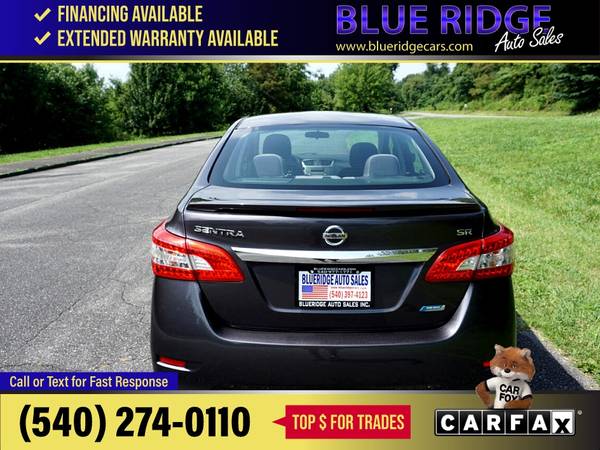 2013 Nissan Sentra Sdn I4 CVT SR FOR ONLY - $7,995 (Blue Ridge Blvd Roanoke, VA 24012)