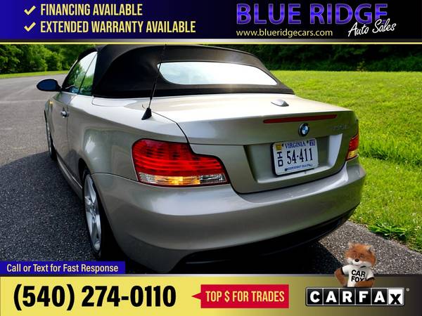2008 BMW 1 Series 2dr Conv 135i FOR ONLY - $9,995 (Blue Ridge Blvd Roanoke, VA 24012)