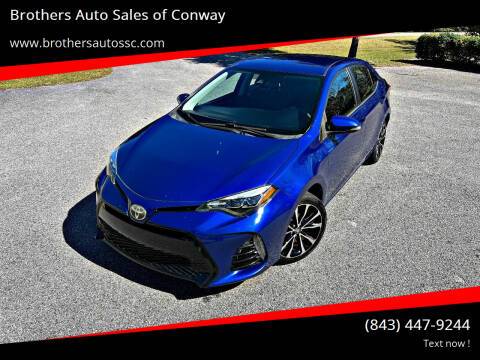 2017 TOYOTA COROLLA SE 4dr Sedan CVT stock 12102 - $17,580 (Conway)