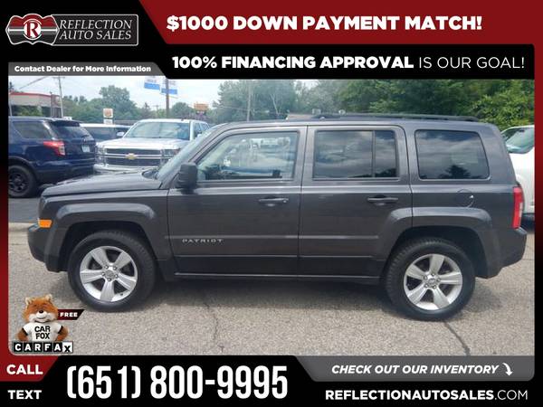 2014 Jeep Patriot Latitude FOR ONLY - $210 (REFLECTION AUTO SALES)