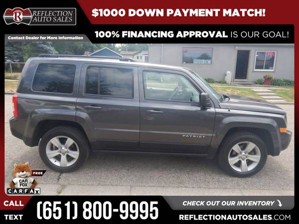 2014 Jeep Patriot Latitude FOR ONLY - $210 (REFLECTION AUTO SALES)