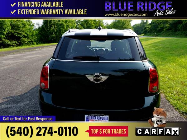 2011 Mini Cooper Countryman FWD FOR ONLY - $9,995 (Blue Ridge Blvd Roanoke, VA 24012)