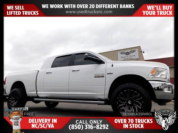 $452/mo - 2018 Ram 2500 Big Horn 4x4Mega Cab 63 ft SB Pickup FOR ONLY - $452 (Used Cars For Sale)