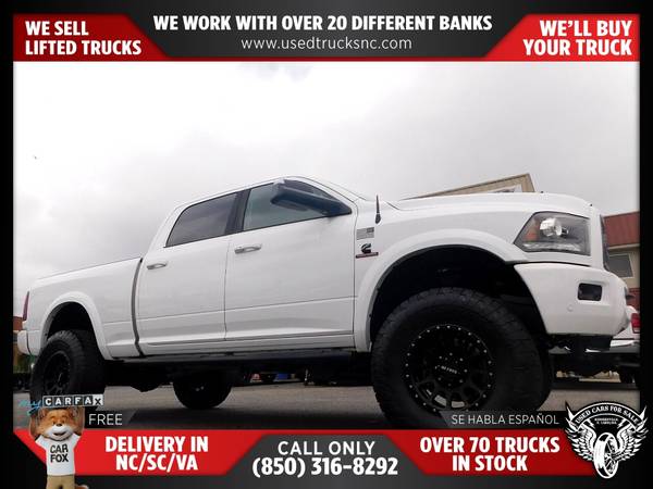 $589/mo - 2016 Ram 2500 Laramie 4x4Crew Cab 63 ft SB Pickup FOR ONLY - $589 (Used Cars For Sale)