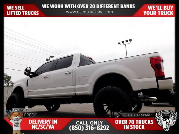 $715/mo - 2018 Ford F-250 Super Duty Platinum 4x4Crew Cab 68 ft SB Pic - $740 (Used Cars For Sale)