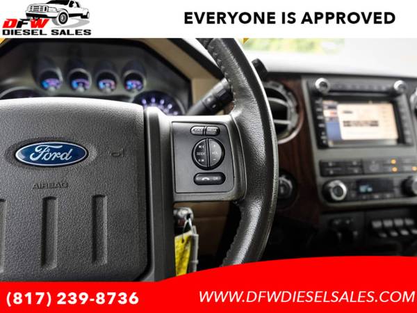 2012 Ford F 250 4WD Crew Cab LARIAT DIESEL LIFTED CUSTOM WHEELS !!! with - $28,995 (60 Diesel 4x4 Trucks in inventory**BAD CREDIT OKAY!!!)