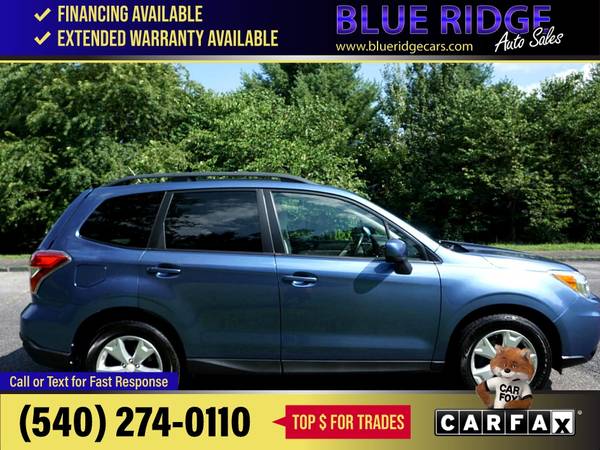 2015 Subaru Forester CVT 25i Premium PZEV FOR ONLY - $7,995 (Blue Ridge Blvd Roanoke, VA 24012)