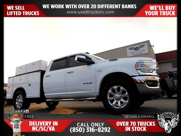 $766/mo - 2021 Ram 3500 Laramie 4x4Crew Cab 8 ft LB SRW Pickup FOR ONL - $804 (Used Cars For Sale)