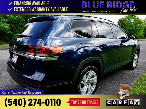 2021 Volkswagen Atlas 20215 20T SE wTechnology 4MOTION FOR ONLY - $29,995 (Blue Ridge Blvd Roanoke, VA 24012)