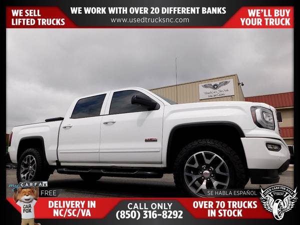 $415/mo - 2017 GMC Sierra 1500 SLT 4x4Crew Cab 65 ft SB FOR ONLY - $415 (Used Cars For Sale)