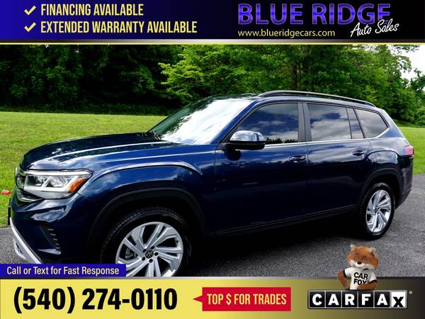 2021 Volkswagen Atlas 20215 20T SE wTechnology 4MOTION FOR ONLY - $29,995 (Blue Ridge Blvd Roanoke, VA 24012)