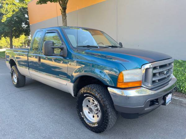 2001 FORD SUPER DUTY F250 F 250 F-250 4WD 7.3L DIESEL LONG BED F350/CLEAN CA - $17,995