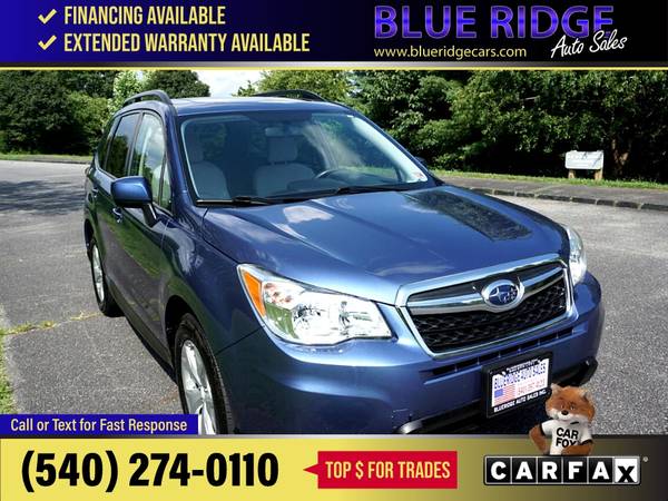 2015 Subaru Forester CVT 25i Premium PZEV FOR ONLY - $7,995 (Blue Ridge Blvd Roanoke, VA 24012)