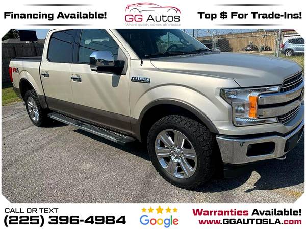 2018 Ford F150 F 150 F-150 SuperCrew Cab Lariat Pickup 4D 6 12 ft - $26,500 (8700 Florida Blvd, Baton Rouge, LA 70815)