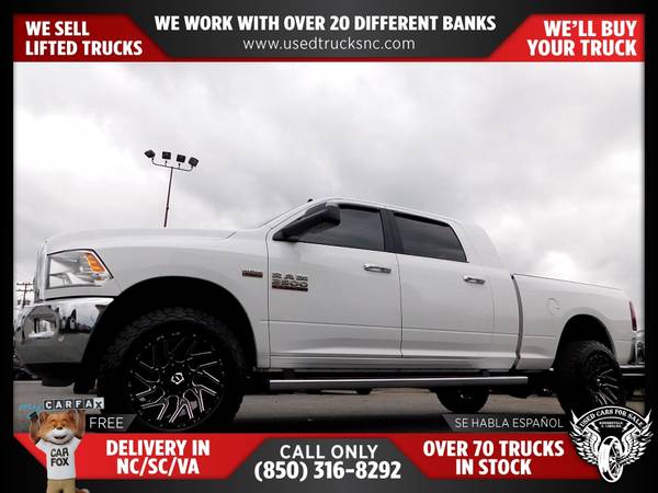 $452/mo - 2018 Ram 2500 Big Horn 4x4Mega Cab 63 ft SB Pickup FOR ONLY - $452 (Used Cars For Sale)