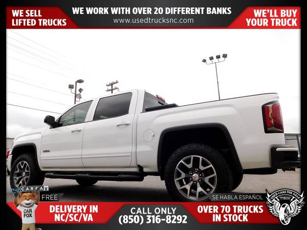 $415/mo - 2017 GMC Sierra 1500 SLT 4x4Crew Cab 65 ft SB FOR ONLY - $415 (Used Cars For Sale)