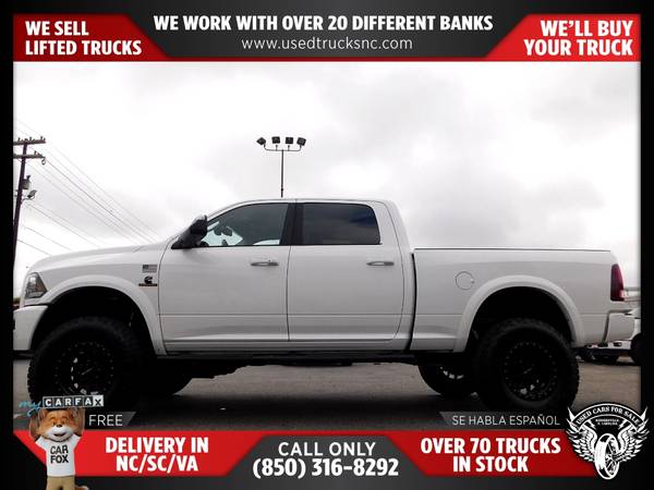 $589/mo - 2016 Ram 2500 Laramie 4x4Crew Cab 63 ft SB Pickup FOR ONLY - $589 (Used Cars For Sale)