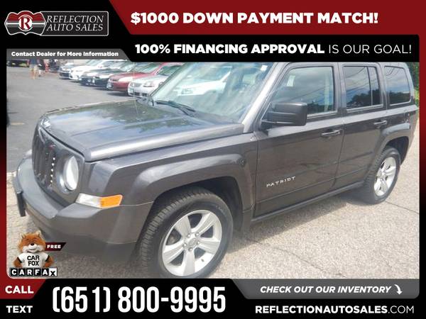 2014 Jeep Patriot Latitude FOR ONLY - $210 (REFLECTION AUTO SALES)