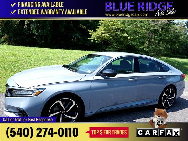 2022 Honda Accord Sedan Sport SE 15T CVT FOR ONLY - $29,995 (Blue Ridge Blvd Roanoke, VA 24012)