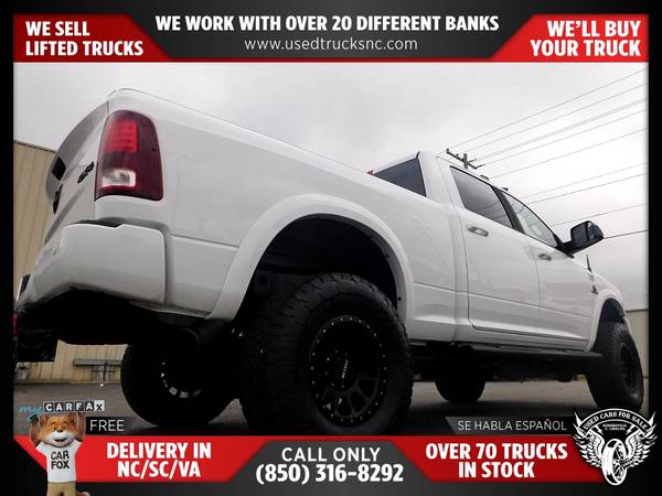 $589/mo - 2016 Ram 2500 Laramie 4x4Crew Cab 63 ft SB Pickup FOR ONLY - $589 (Used Cars For Sale)