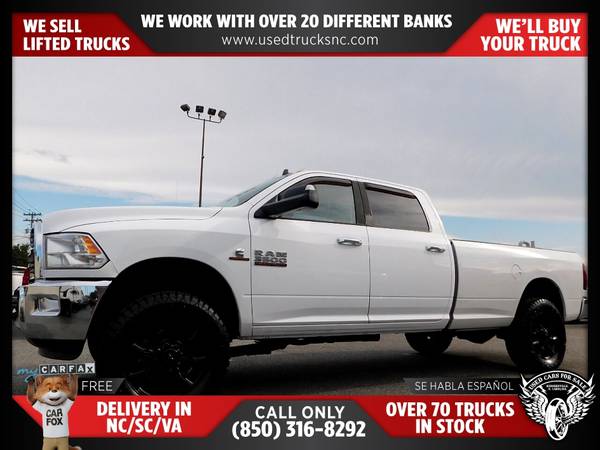 $490/mo - 2015 Ram 3500 Lone Star 4x4Crew Cab 8 ft LB SRW Pickup FOR O - $490 (Used Cars For Sale)