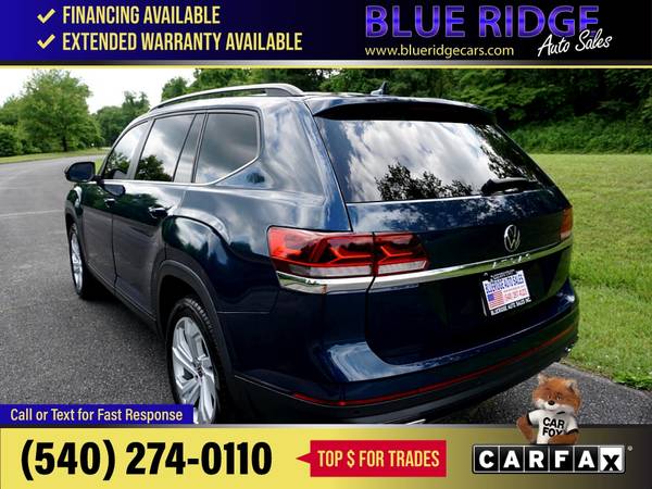 2021 Volkswagen Atlas 20215 20T SE wTechnology 4MOTION FOR ONLY - $29,995 (Blue Ridge Blvd Roanoke, VA 24012)