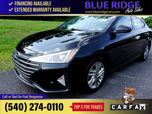 2020 Hyundai Elantra SEL IVT FOR ONLY - $14,995 (Blue Ridge Blvd Roanoke, VA 24012)