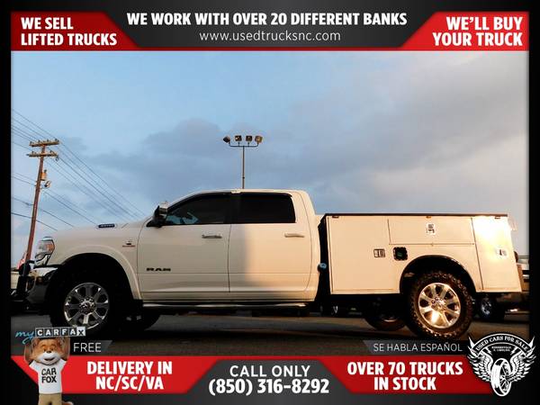 $766/mo - 2021 Ram 3500 Laramie 4x4Crew Cab 8 ft LB SRW Pickup FOR ONL - $804 (Used Cars For Sale)