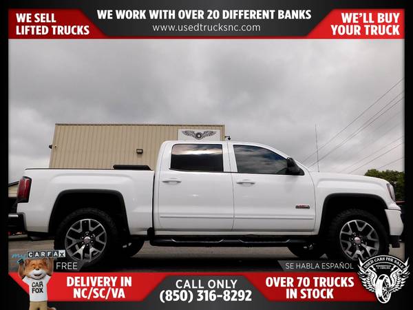 $415/mo - 2017 GMC Sierra 1500 SLT 4x4Crew Cab 65 ft SB FOR ONLY - $415 (Used Cars For Sale)