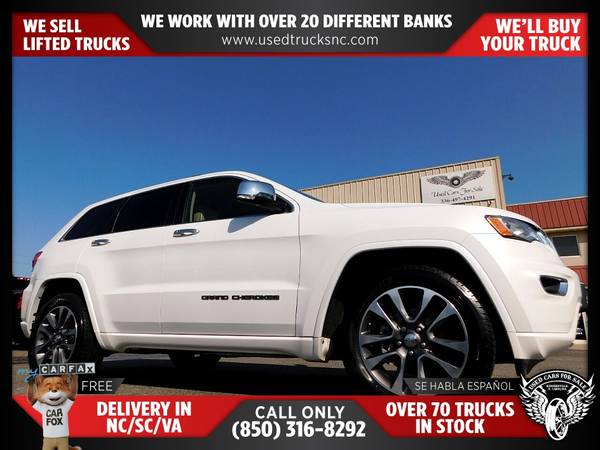 $326/mo - 2018 Jeep Grand Cherokee Overland 4x2SUV FOR ONLY - $326 (Used Cars For Sale)