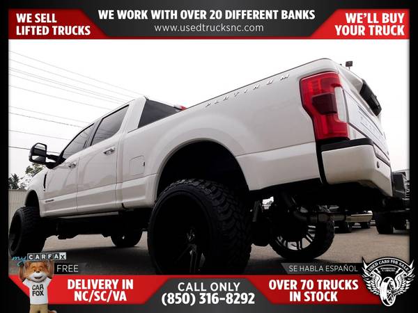 $715/mo - 2018 Ford F-250 Super Duty Platinum 4x4Crew Cab 68 ft SB Pic - $740 (Used Cars For Sale)