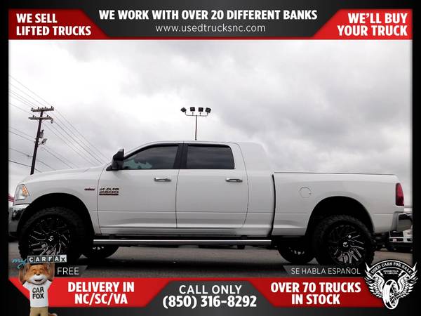 $452/mo - 2018 Ram 2500 Big Horn 4x4Mega Cab 63 ft SB Pickup FOR ONLY - $452 (Used Cars For Sale)