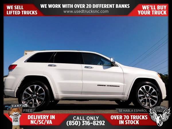 $326/mo - 2018 Jeep Grand Cherokee Overland 4x2SUV FOR ONLY - $326 (Used Cars For Sale)