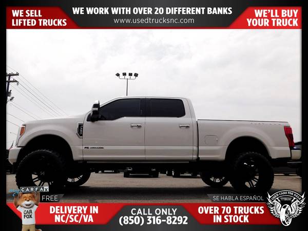 $715/mo - 2018 Ford F-250 Super Duty Platinum 4x4Crew Cab 68 ft SB Pic - $740 (Used Cars For Sale)