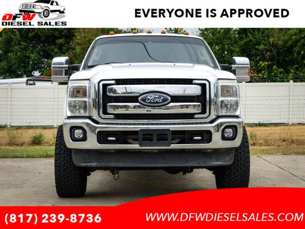 2012 Ford F 250 4WD Crew Cab LARIAT DIESEL LIFTED CUSTOM WHEELS !!! with - $28,995 (60 Diesel 4x4 Trucks in inventory**BAD CREDIT OKAY!!!)