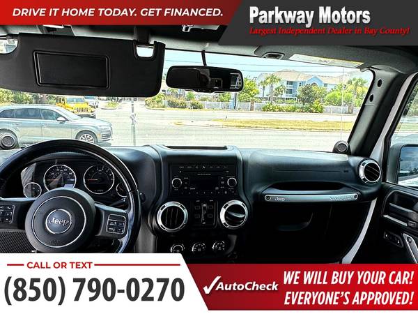 $345/mo - 2013 Jeep Wrangler Unlimited Sahara PRICED TO SELL! - $22,991 (4136 E 15th St Panama City, FL 32404)