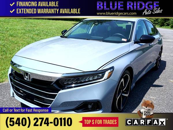 2022 Honda Accord Sedan Sport SE 15T CVT FOR ONLY - $29,995 (Blue Ridge Blvd Roanoke, VA 24012)