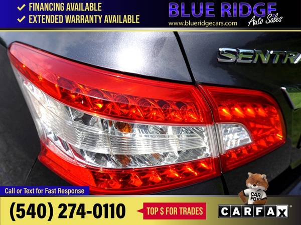 2013 Nissan Sentra Sdn I4 CVT SR FOR ONLY - $7,995 (Blue Ridge Blvd Roanoke, VA 24012)