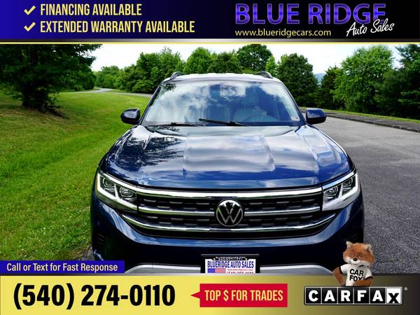 2021 Volkswagen Atlas 20215 20T SE wTechnology 4MOTION FOR ONLY - $29,995 (Blue Ridge Blvd Roanoke, VA 24012)