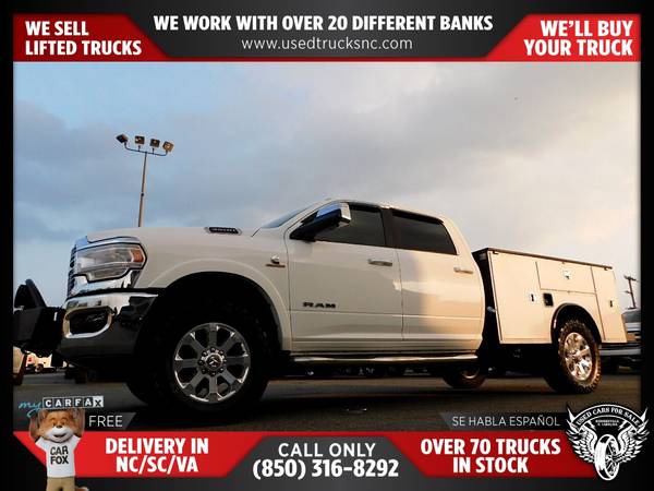 $766/mo - 2021 Ram 3500 Laramie 4x4Crew Cab 8 ft LB SRW Pickup FOR ONL - $804 (Used Cars For Sale)