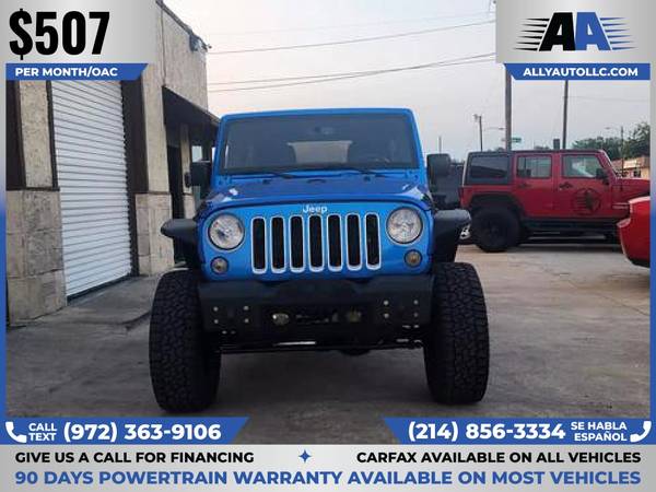 $507/mo - 2016 Jeep Wrangler Unlimited Sahara Sport Utility 4D 4 D 4-D - $18,999 (Ally Auto LLC)